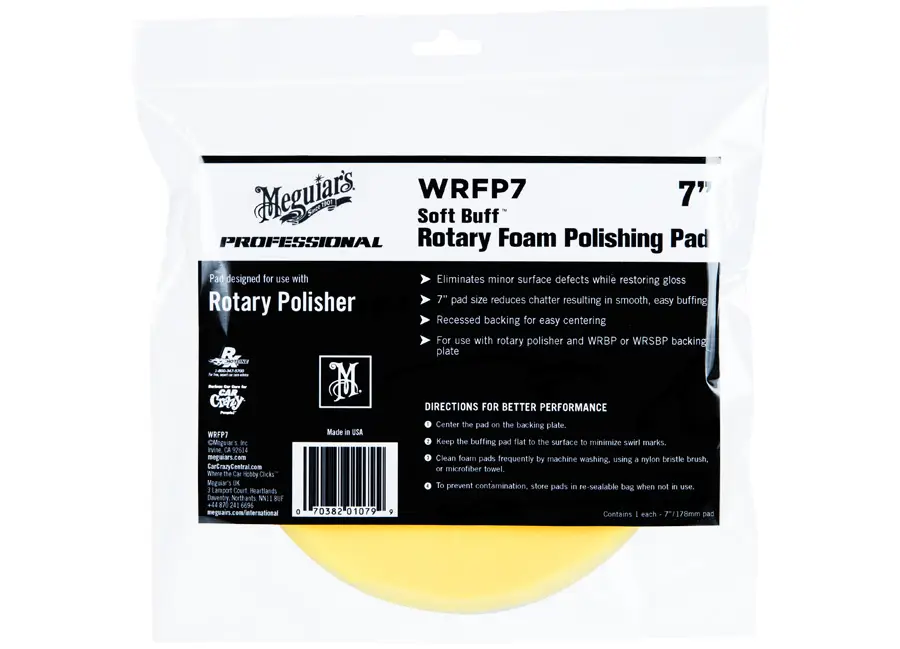 Meguiar's Soft Buff Rotary Foam Polishing Disc 7" / 175 mm - lešticí kotouč pro rotační leštičku (střední), 7palcový Koupit Online