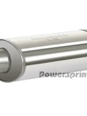 Powersprint koncový výfukový tlumič oválný jednoduchý, vnější průměr příruby 76 mm, celková délka 470mm Speciální Cena