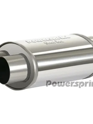 Autentický Powersprint koncový výfukový tlumič oválný dvojitý, vnější průměr příruby 2x60 mm, celková délka 370mm