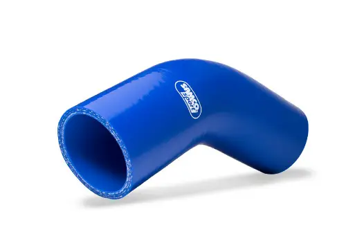 Samco Sport silikonové redukční koleno 45° s vnitřním průměrem 65 mm > 60 mm, barva lightning modrá (maskáčový vzor) Sleva