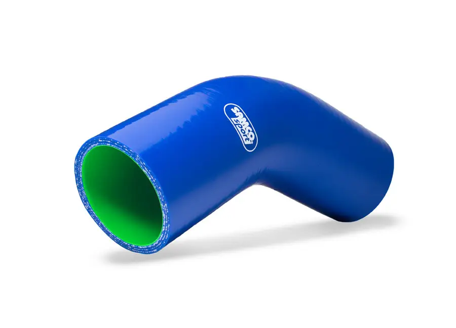 Akční Nabídka Samco Sport ProFuel silikonové redukční koleno 45° s vnitřním průměrem 51 mm > 45 mm pro vedení paliva, barva fire červená (maskáčový vzor)