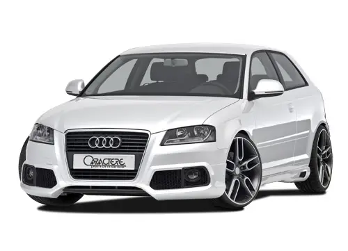 CARACTERE spoiler pod originální přední nárazník Audi A3 (8P) r.v. od 2008, varianta pro vozy s mlhovými světly Přímo Od Výrobce
