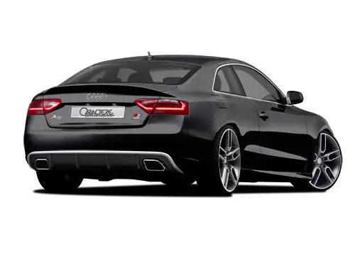 Nakupujte Hned CARACTERE spoiler pod originální zadní nárazník pro Audi A5 (8T3) Coupé Facelift r.v. od 2013, provedení včetně koncovek výfuku na obou stranách pro motory 3,0FSI, 3,0TDI (Mimo CLEAN DESEL)