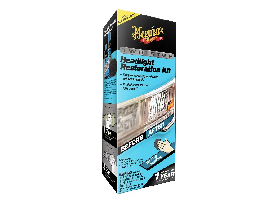 Meguiar's Two Step Headlight Restoration Kit - revoluční dvoukroková sada na oživení světlometů Vysoce Kvalitní
