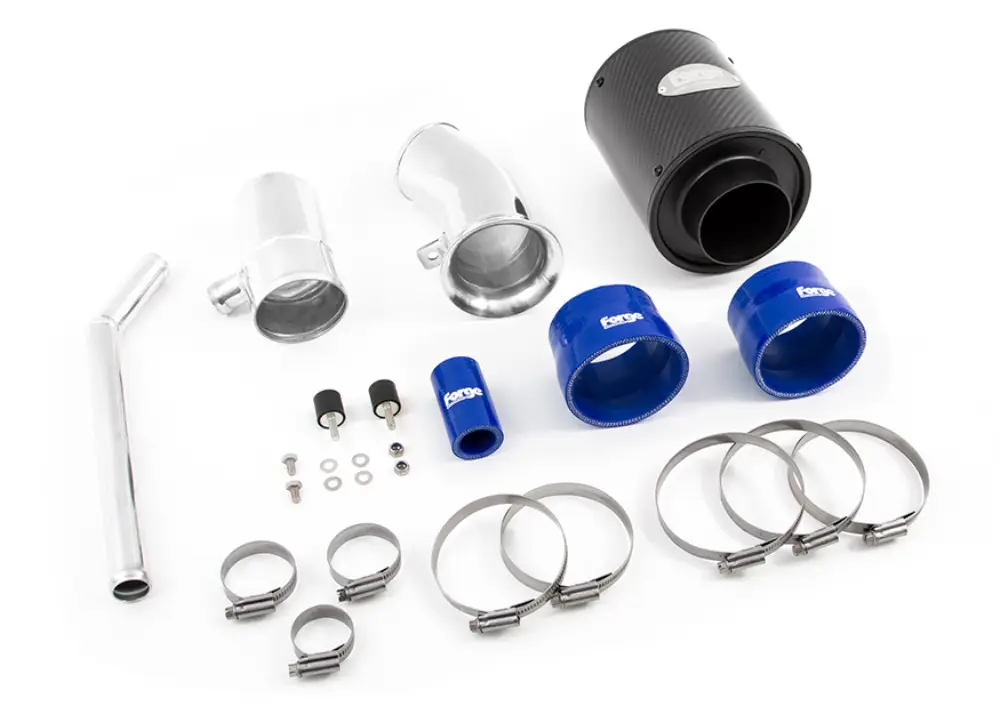 Forge Motorsport kit sání pro Fiat 500, barva hadic modrá, materiál filtru bavlněný Speciální Cena