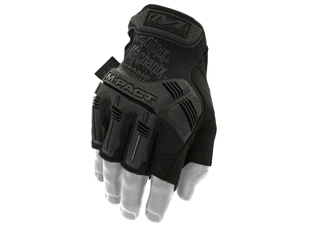 Rukavice Mechanix M-Pact černé, bezprstové, velikost L Výprodej