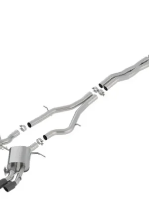 Cat-Back výfukový systém "S-Type" typ 50 pro Cadillac CTS-V 6,2l, RWD, 4-dvéř. s automatickou převodovkou, r.v. 2016 - 2018 Značkový