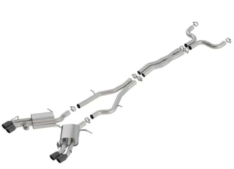 Cat-Back výfukový systém "S-Type" typ 50 pro Cadillac CTS-V 6,2l, RWD, 4-dvéř. s automatickou převodovkou, r.v. 2016 - 2018 Značkový