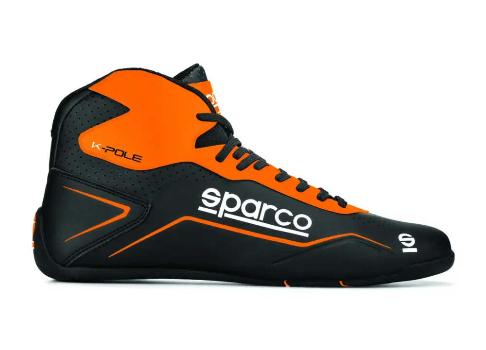 Rychlé Dodání Kartingové boty Sparco K-Pole, barva černo-oranžová, velikost 48