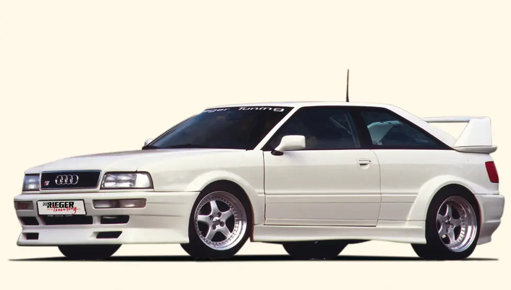 Rieger dveřní díl widebody II pro Audi 80 89 kupé, GFK (laminát), mont. strana pravá Omezená Nabídka