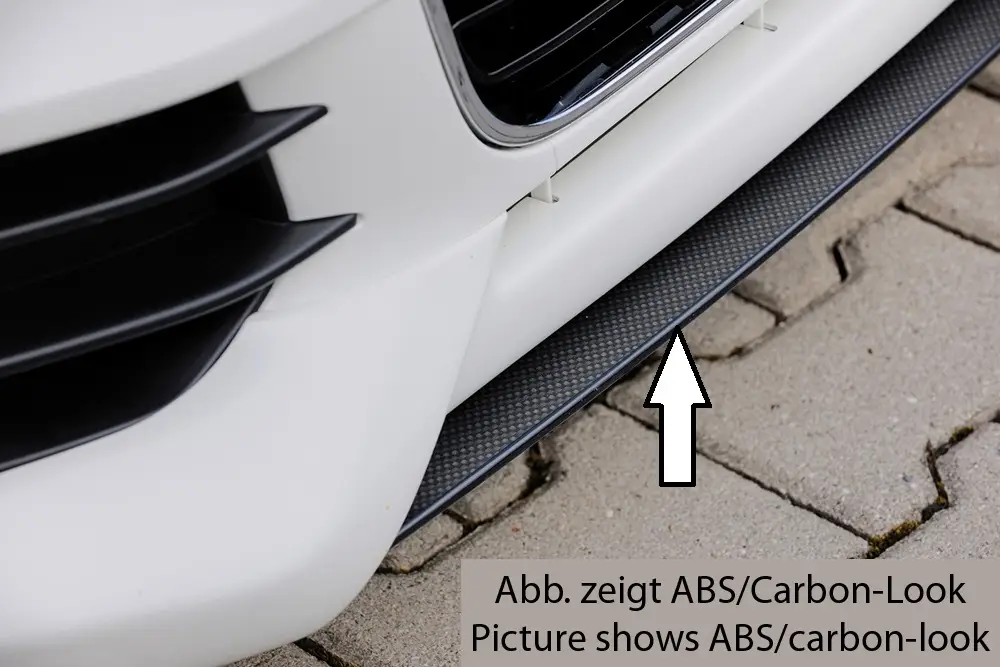 Rieger lipa pod přední nárazník pro Audi A1 8X 3-dvéř., 5-dvéř. (sportback) před faceliftem, 08/10-12/14, plast ABS bez povrchové úpravy Super Cena