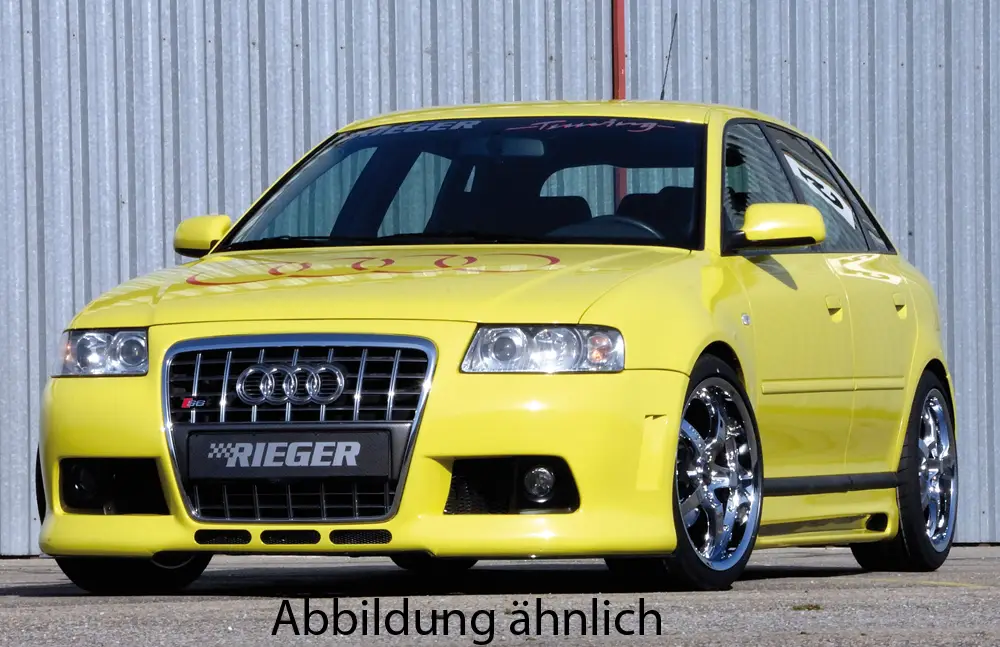 Speciální Cena Rieger přední nárazník pro Audi A3 8L 3-dvéř., 5-dvéř., plast ABS bez povrchové úpravy, pro orig. masku Audi A6, s žebrováním