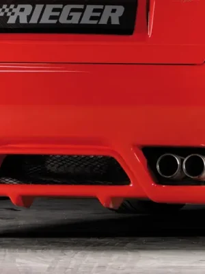 Akční Cena Rieger zadní nárazník pro Audi A4 B5 avant, plast ABS bez povrchové úpravy, s žebrováním, pro vozy bez parkovacího asistenta (PDC)