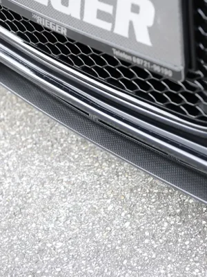 Horká Nabídka Rieger lipa pod přední nárazník pro Audi A4 B8, B81 avant, sedan po faceliftu, 01/12-, plast ABS s povrchovou úpravou Carbon-Look, pod přední nárazník Rieger obj. kód K 00055540/41/42/43/44/45/46/47