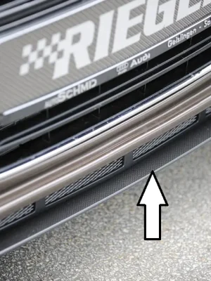 Super Cena Rieger lipa pod přední nárazník pro Audi A4 S4 B8, B81 avant, sedan před faceliftem, 11/08-12/11, plast ABS s povrchovou úpravou Carbon-Look, pod přední nárazník Rieger obj. kód K 00055524/25/26/27