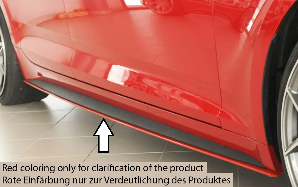 Rieger spoiler pod boční práh mont. strana pravá pro Audi A5 S5 B9, F5 Sportback před faceliftem, r.v. 11/16-12/19, plast ABS bez povrchové úpravy Nejprodávanější