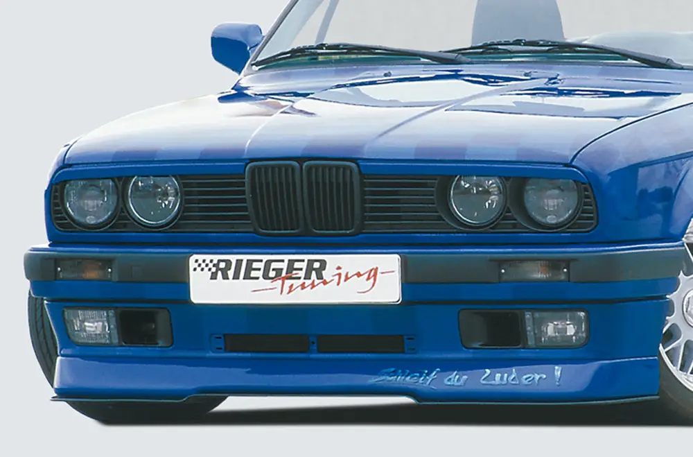 Rychlé Dodání Rieger spoiler pod přední nárazník pro BMW řada 3 E30 kabriolet, kupé, sedan, touring, plast ABS bez povrchové úpravy