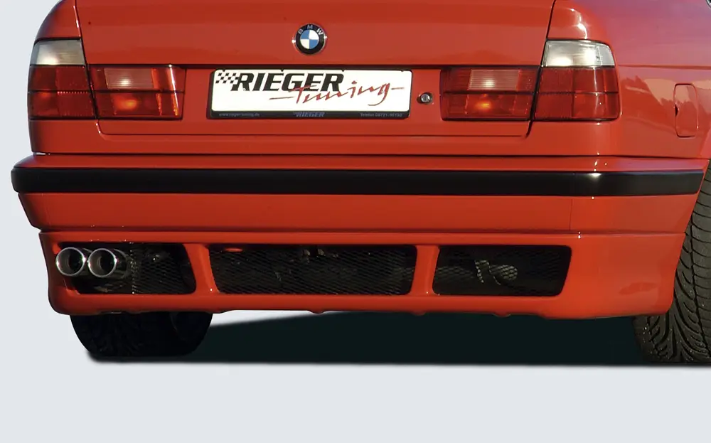 Rieger spoiler pod zadní nárazník E39-Look pro BMW řada 5 E34 sedan, touring r.v. 00/88-07/96, plast ABS bez povrchové úpravy Cenová Bomba