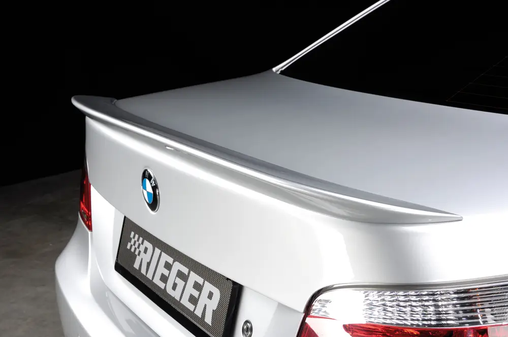 Rieger lišta na hranu víka kufru pro BMW řada 5 E60 sedan vč. faceliftu, PUR (polyuretan) Akce
