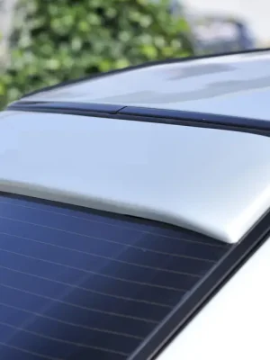 Značkový Rieger patka na zadní okno pro Mercedes 190 W201 sedan, plast ABS bez povrchové úpravy