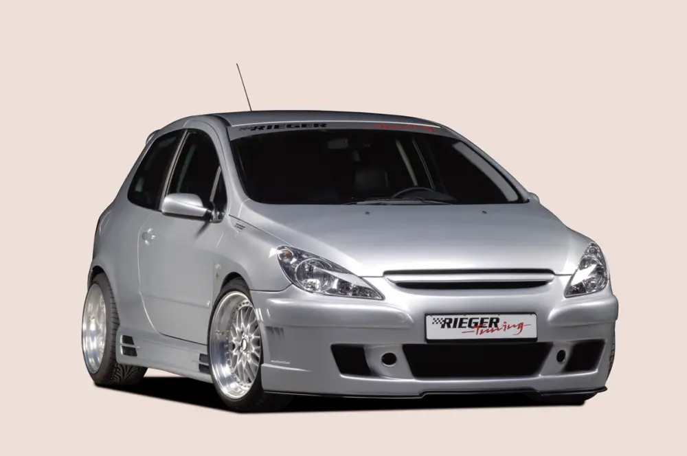 Cenová Bomba Rieger boční práh mont. strana pravá pro Peugeot 307 convertible CC, sedan vč. faceliftu, r.v. 04/01-04/05, 05-05-, plast ABS bez povrchové úpravy, s prolisem, s prolisem a dvěma výřezy