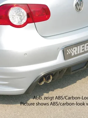 Rieger spoiler pod zadní nárazník pro Volkswagen Eos 1F kabriolet před faceliftem r.v. 04/06/-11/10, plast ABS s povrchovou úpravou Carbon-Look Jen Po Omezenou Doba