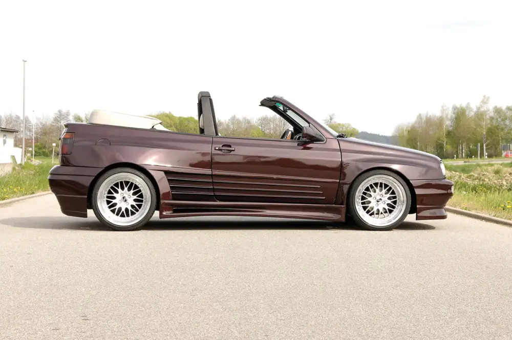 Speciální Cena Rieger boční díl widebody II pro Volkswagen Golf 3 , GFK (laminát), mont. strana pravá