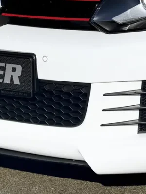 Top Prodej Rieger lipa pod přední nárazník pro Volkswagen Golf 6 GTD, GTI 3-dvéř., 5-dvéř., kabriolet, plast ABS s povrchovou úpravou Carbon-Look