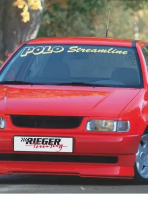 Levný Rieger lipa pod přední nárazník pro Volkswagen Polo 4 6N 3-dvéř., 5-dvéř., 10/94-01, plast ABS bez povrchové úpravy