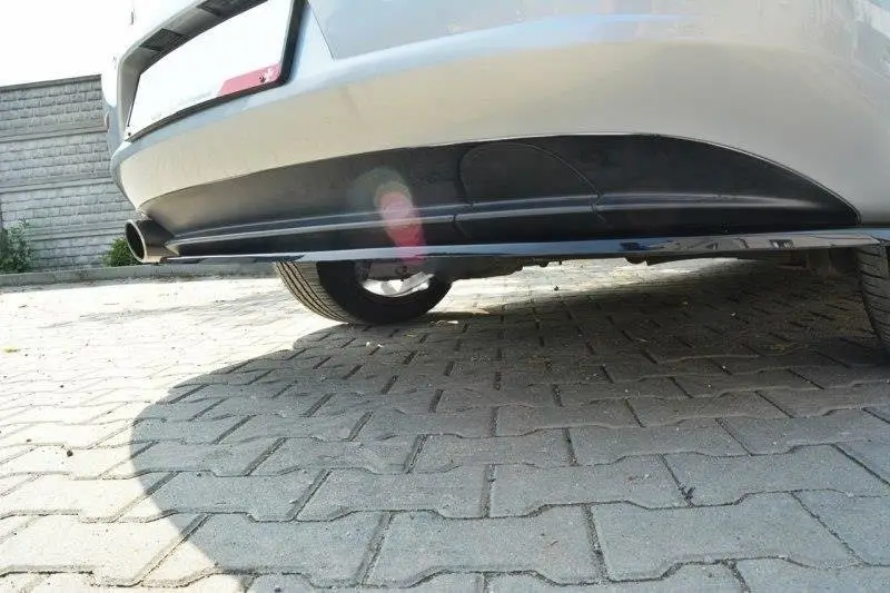 Nízká Cena Maxton Design středový spoiler zadního nárazníku bez žebrování pro Alfa Romeo 159, černý lesklý plast ABS, pro vozy s koncovkou vlevo