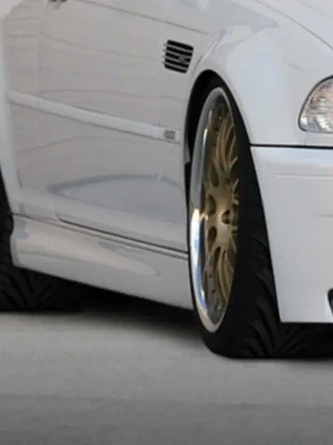 Cenová Bomba Maxton Design boční prahy pro BMW řada 3 E46, plast ABS bez povrchové úpravy, Coupe/Cabrio, M3 look
