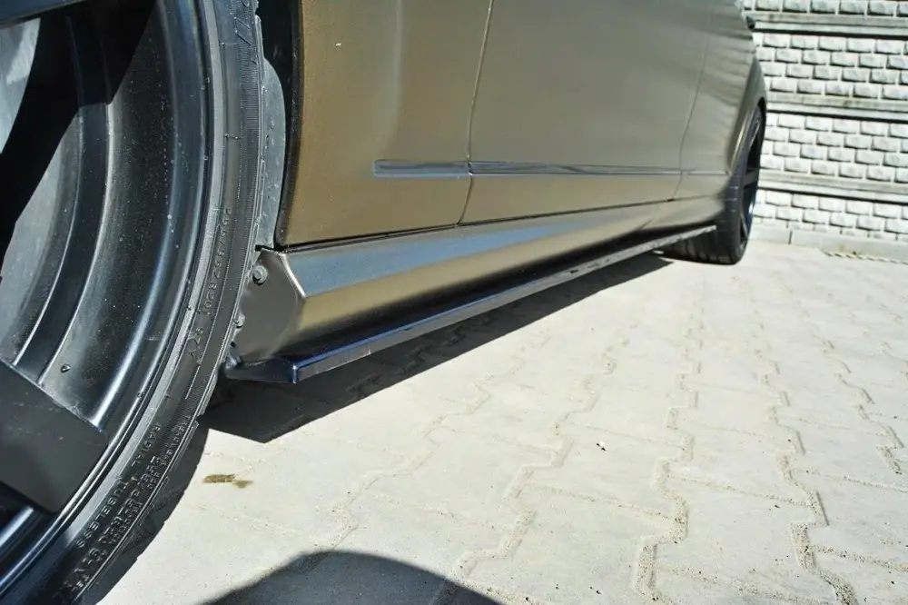 Akce Maxton Design difuzory pod boční prahy pro Mercedes třída S W221/AMG, černý lesklý plast ABS
