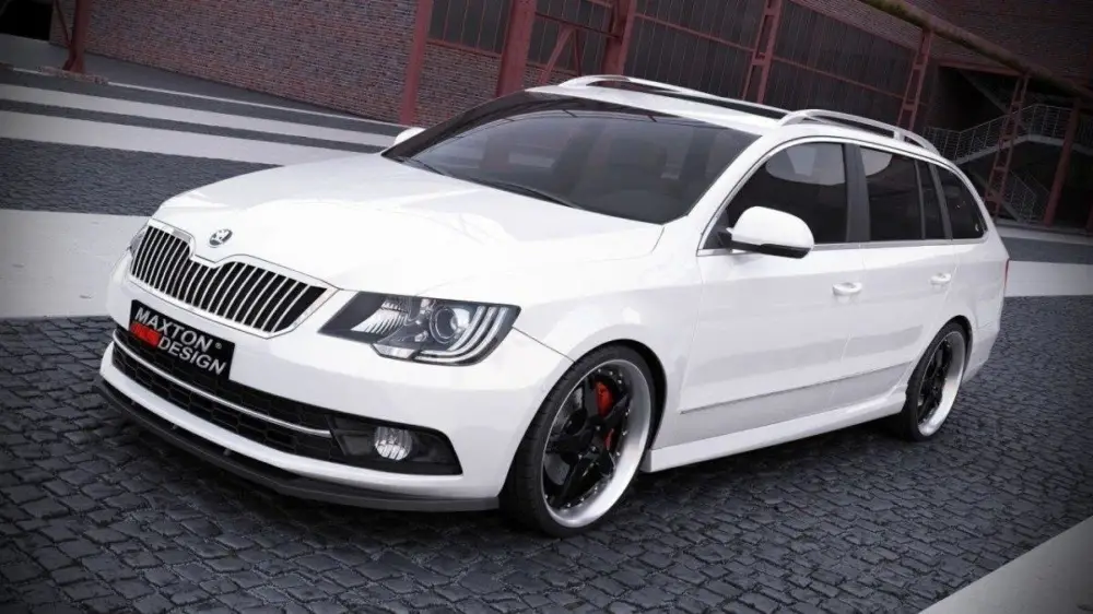 Maxton Design boční prahy pro Škoda Superb Mk2, plast ABS bez povrchové úpravy Expresní Doručení