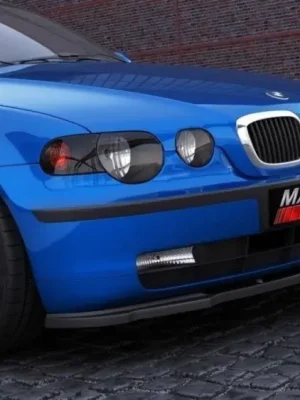 Autentický Maxton Design spoiler pod přední nárazník pro BMW řada 3 E46, černý lesklý plast ABS, Compact
