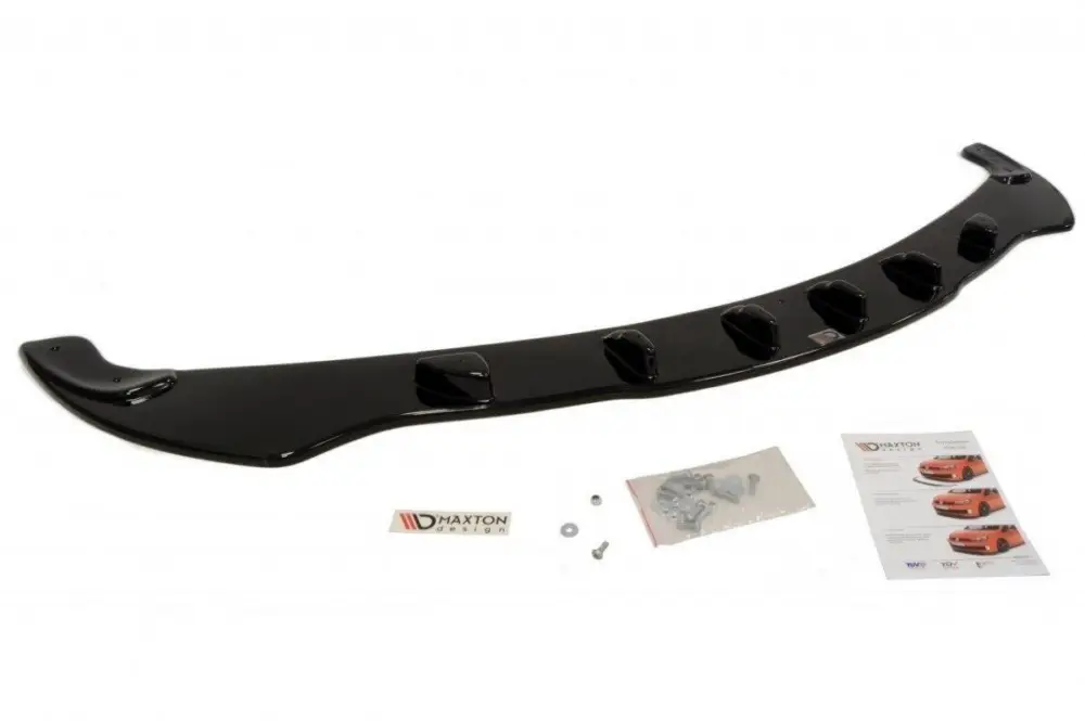 Maxton Design spoiler pod přední nárazník pro BMW řada 5 E60, E61, černý lesklý plast ABS, předfacelift Akční Cena