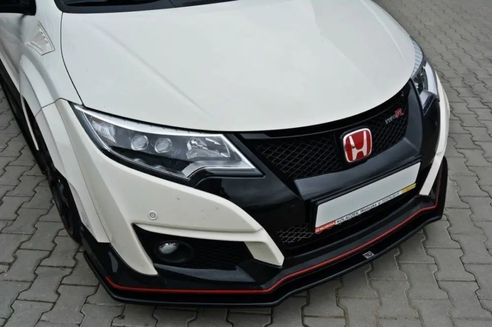 Maxton Design spoiler pod přední nárazník ver.1 pro Honda Civic Mk9 Type-S/R, černý lesklý plast ABS Odeslání Ihned