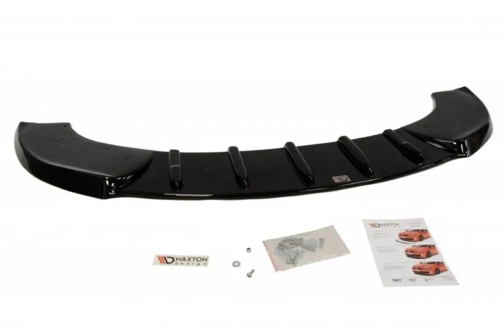 Maxton Design spoiler pod přední nárazník RS před faceliftem pro Škoda Octavia RS Mk2, černý lesklý plast ABS Sleva