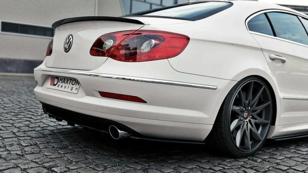 Maxton Design boční difuzory pod zadní nárazník pro Volkswagen CC, černý lesklý plast ABS, R36 R-Line Koupit Online