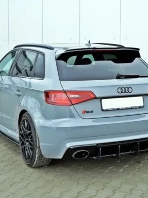 Výprodej Maxton Design difuzor zadního nárazníku pro Audi RS3 8V, plast ABS bez povrchové úpravy