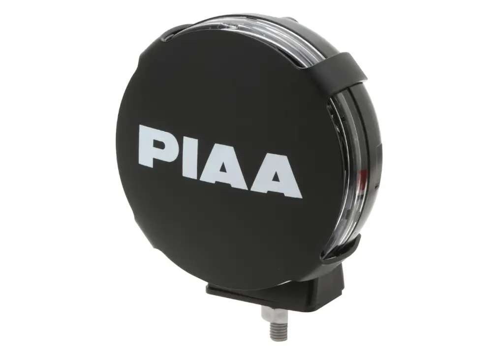 Originální PIAA černý plastový kryt s logem pro kulaté přídavné LED světlomety PIAA řady LP, typ světlometu PIAA LP560