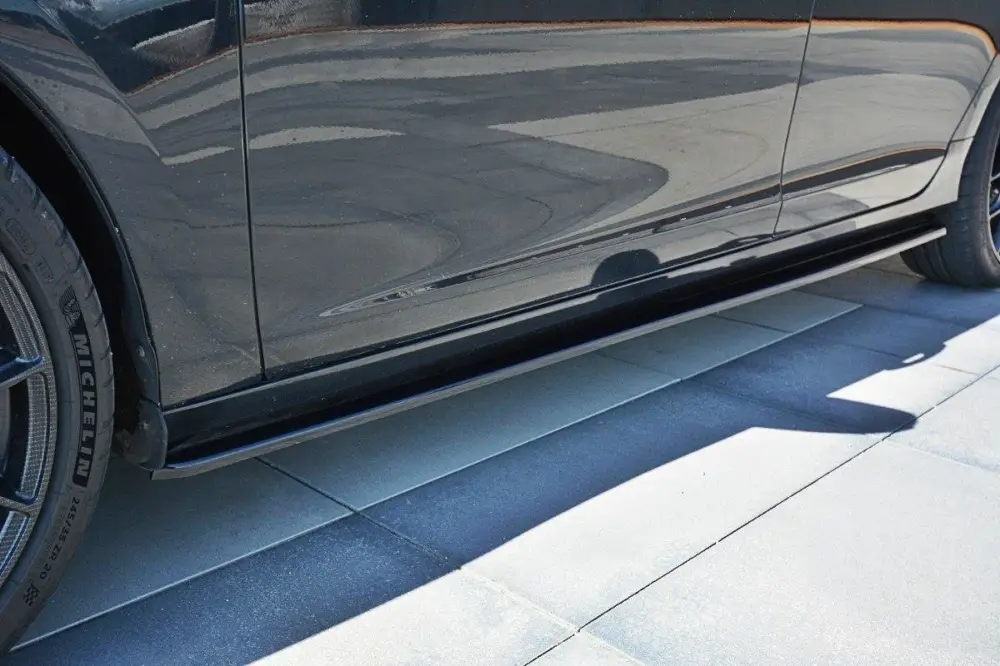 Maxton Design difuzory pod boční prahy pro Volvo V60, černý lesklý plast ABS Ověřený