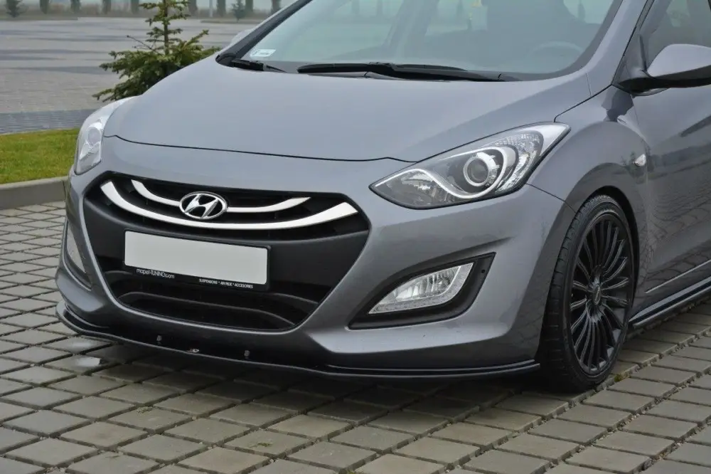 Maxton Design spoiler pod přední nárazník pro Hyundai I30 Mk2, černý lesklý plast ABS Nízká Cena
