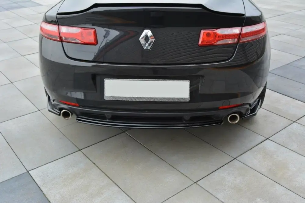 Maxton Design středový spoiler zadního nárazníku pro Renault Laguna Mk3, černý lesklý plast ABS Tovární Cena