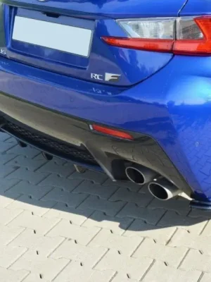 Vrácení Zdarma Maxton Design vložka zadního nárazníku pro Lexus RC F, černý lesklý plast ABS