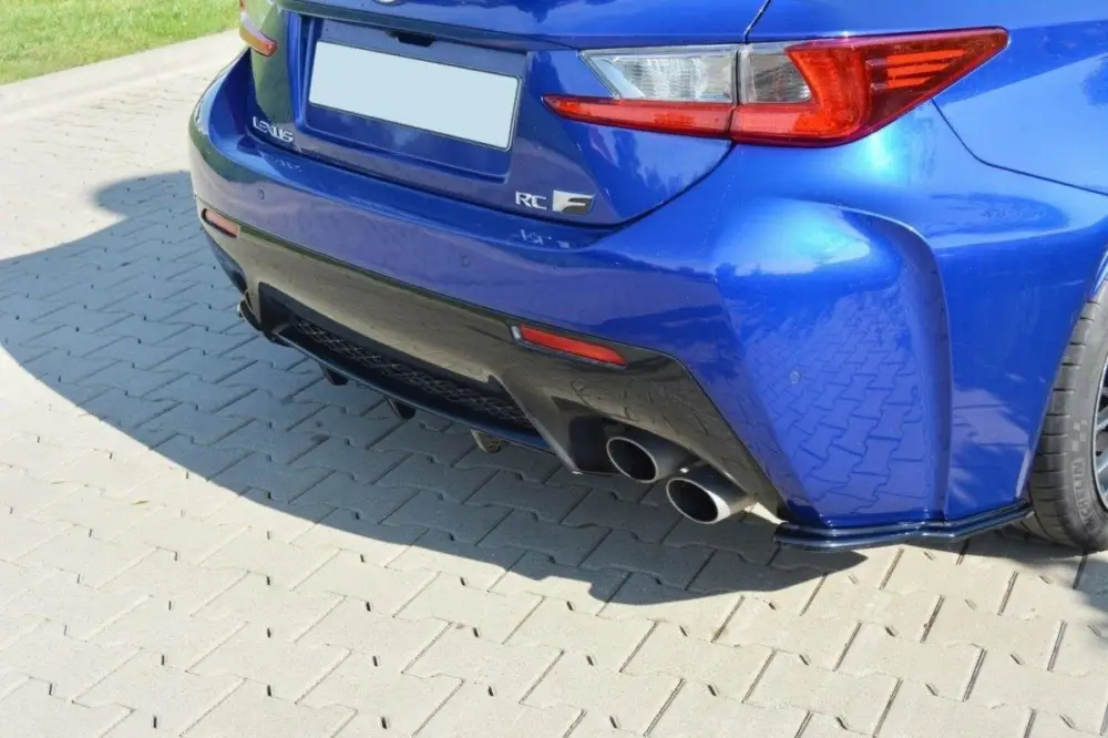 Vrácení Zdarma Maxton Design vložka zadního nárazníku pro Lexus RC F, černý lesklý plast ABS