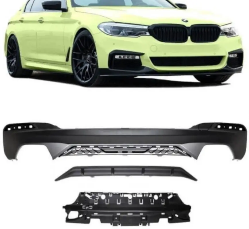 Hit Sezóny Maxton Design vložka zadního nárazníku Sport Performance pro BMW řada 5 G30, G31, plast ABS bez povrchové úpravy