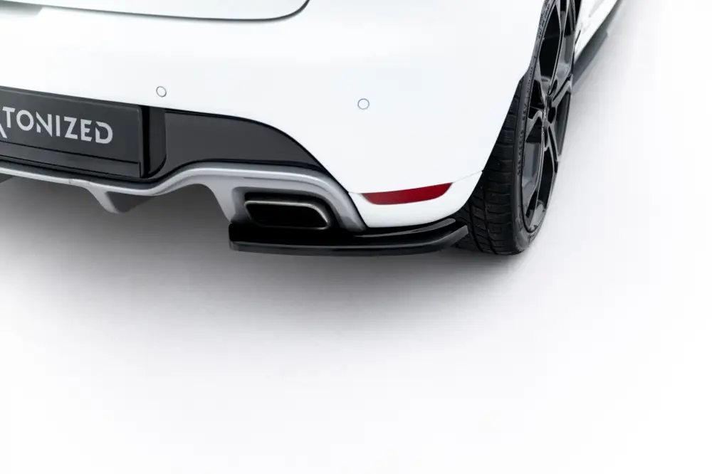 Cenová Bomba Maxton Design boční difuzory pod zadní nárazník pro Renault Clio RS Mk4, černý lesklý plast ABS