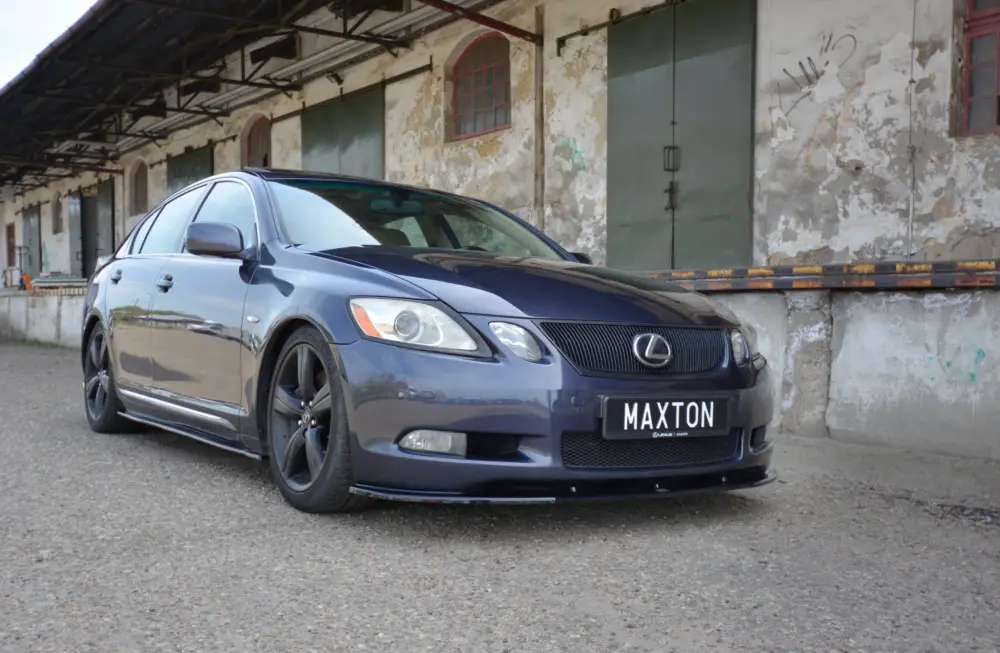 Maxton Design spoiler pod přední nárazník ver.1 pro Lexus GS Mk3, černý lesklý plast ABS Poslední Šance