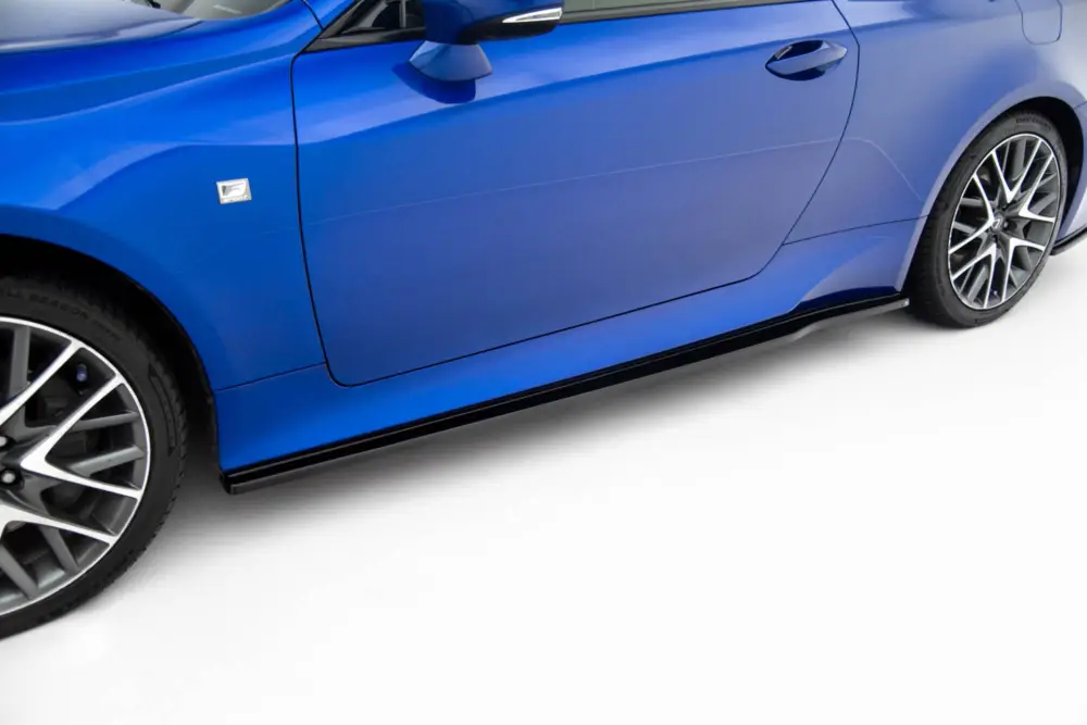 Hit Sezóny Maxton Design difuzory pod boční prahy pro Lexus RC, černý lesklý plast ABS