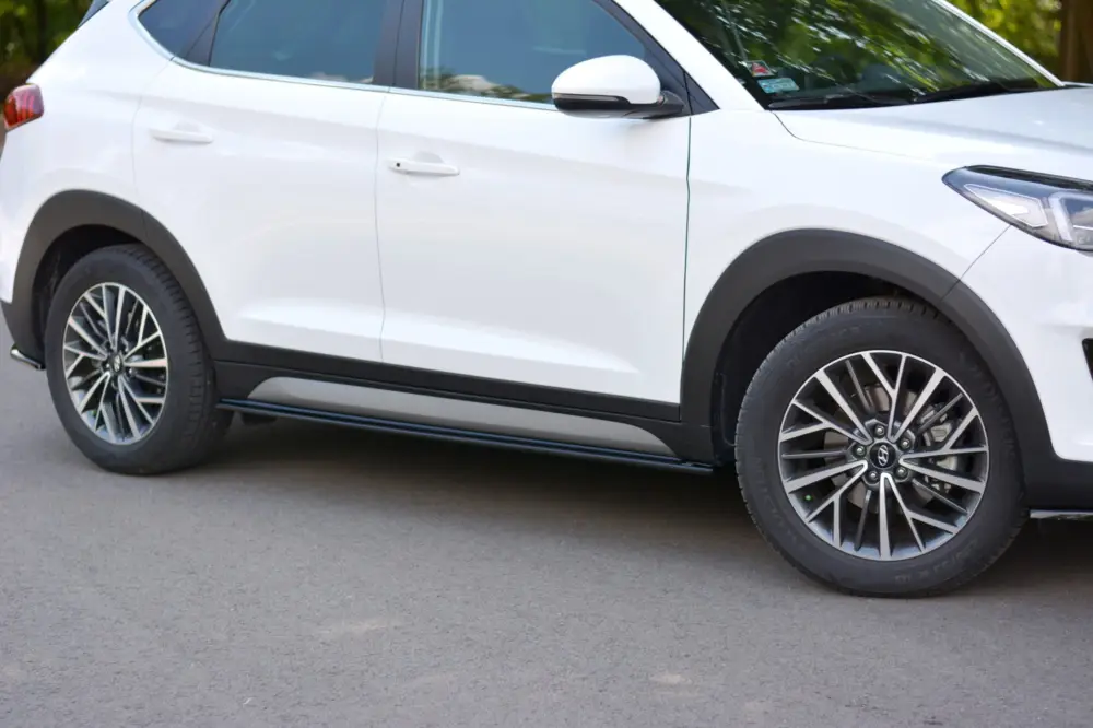 Maxton Design difuzory pod boční prahy pro Hyundai Tucson Mk3 Facelift, černý lesklý plast ABS Levný